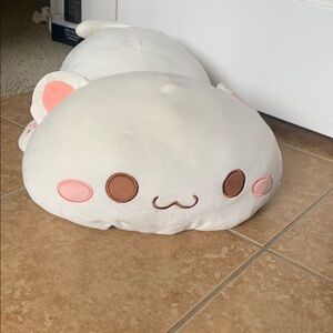 Mitao Cat White and Pink Cat Plush Toy